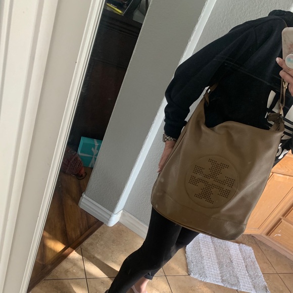 Tory Burch kipp perforated Logo hobo Bag - Picture 2 of 8